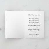  Verjaardag Groeten Sailor Kaart (Binnen)