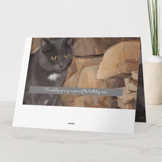 Verjaardag Groeten voor een vriend Kaart (Achterkant)