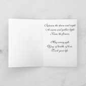 Verjaardag Groetjes Bloemen 1915 Kaart (Binnen)