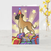 Verjaardag Grote Deen Kaart (Gele Bloem)