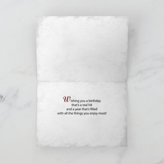 Verjaardag Grote Grunge Honkbal, Algemeen Kaart (Binnen)