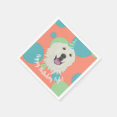  verjaardag Grote Pyreneeën Servet (Hoek)