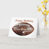 Verjaardag Grunge Groot Football Kaart (Gele Bloem)