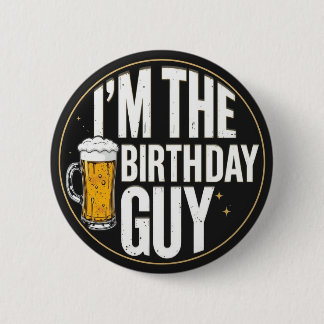 Verjaardag Guy Beer Ronde Button 5,7 Cm