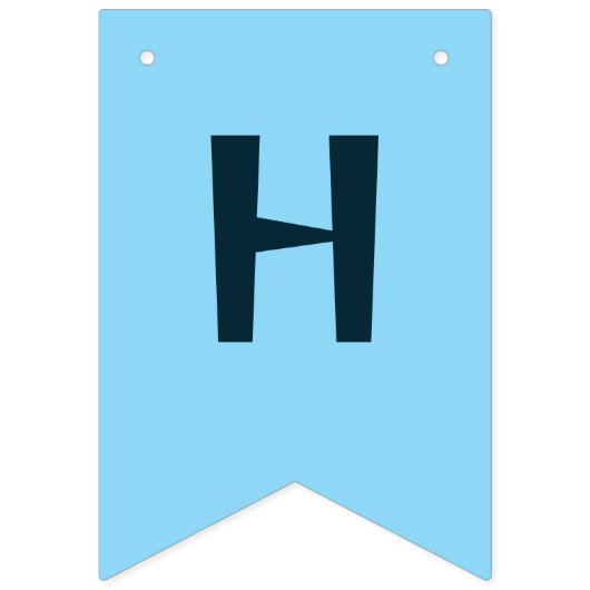 Verjaardag haaien vlaggetjes (Tweede vlag)