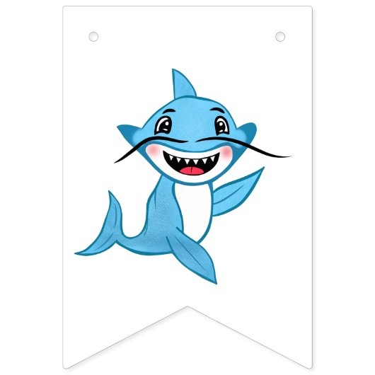 Verjaardag haaien vlaggetjes (Eerste vlag)