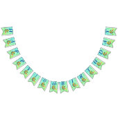 Verjaardag hagedis ballonnen levendige kleur blauw vlaggetjes (Alle)