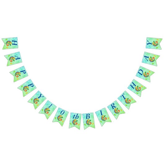 Verjaardag hagedis ballonnen levendige kleur blauw vlaggetjes (Alle)