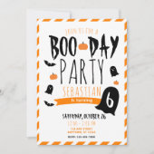 Verjaardag Halloween Boo-Dag Geesten en Vleermuize Kaart (Voorkant)
