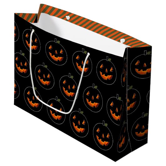 Verjaardag Halloween Groot Cadeauzakje (Voorkant Gekanteld)