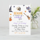 Verjaardag Halloween Kaart (Staand voorkant)