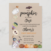 Verjaardag Halloween Kaart (Voorkant / Achterkant)