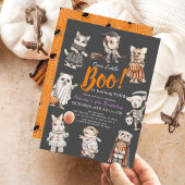 Verjaardag Halloween kostuum voor Boo Animals Kaart