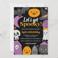 Verjaardag Halloween Laten we Spooky Party