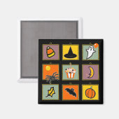 Verjaardag Halloween Magneet (Voorkant / Achterkant)