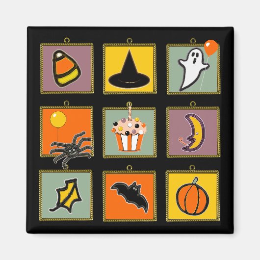 Verjaardag Halloween Magneet (Voorkant)