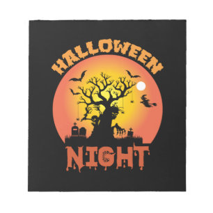 Verjaardag Halloween Night Notitieblok