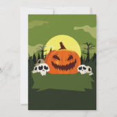 Verjaardag Halloween Party Pumpkin Party Kaart (Achterkant)