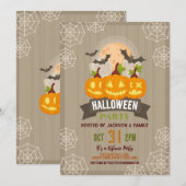 Verjaardag Halloween Party Pumpkin Party Uitnodigi Kaart (Voorkant / Achterkant)