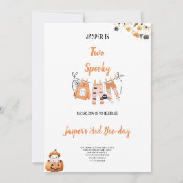 VERJAARDAG HALLOWEEN PLEZIERIGE FEESTVIBE UITNODIG KAART