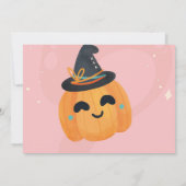 Verjaardag Halloween Pompoen Photo Party Kinder Kaart (Achterkant)