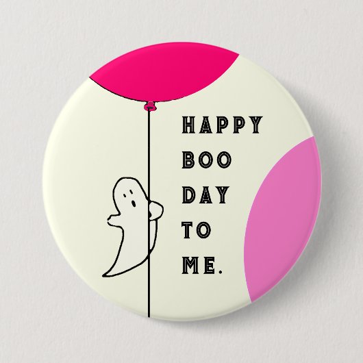 Verjaardag Halloween Ronde Button 7,6 Cm (Voorkant)
