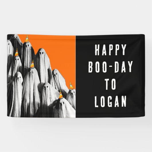 Verjaardag Halloween Spandoek (Horizontaal)