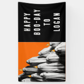 Verjaardag Halloween Spandoek (Verticaal)