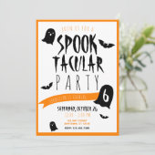 Verjaardag Halloween Spoktaculair Geesten en Vleer Kaart (Staand voorkant)