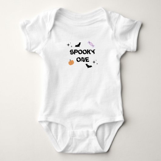 Verjaardag Halloween Spooky One Romper (Voorkant)