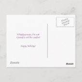 Verjaardag (hamster) Briefkaarten (Achterkant)