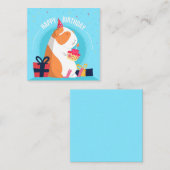 Verjaardag Hamster Notitiekaartje (Voorkant / Achterkant)