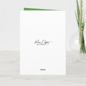 Verjaardag Hand Held Four-Leaf Clover Kaart (Achterkant)