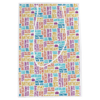 Verjaardag Hand Typografie in Retro Novelties Medium Cadeauzakje