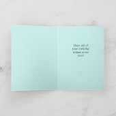 Verjaardag Happy Red Heats Modern Abstract Kaart (Binnen)