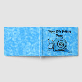 Verjaardag Happy Smiling Cartoon Schattige Blue Sn Gastenboek (Volledig)