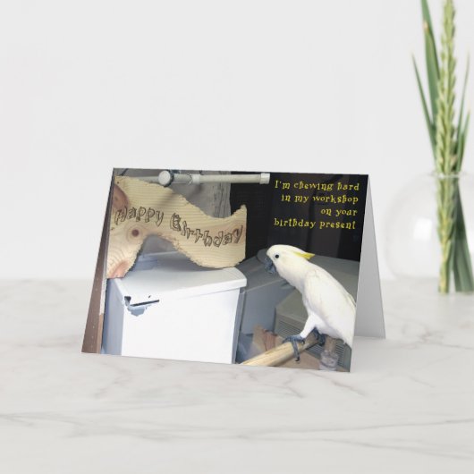 Verjaardag Hardwork Kaart (Voorkant)