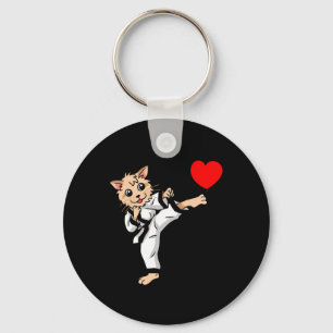 Verjaardag Hart Verjaardag Groeten Cat Karate Judo Sleutelhanger