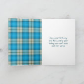 Verjaardag Heeling Zeilboot op Plaid Kaart (Binnen)