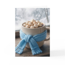 Verjaardag Heet Cacao Met Winter Sjaal