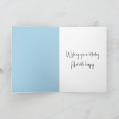 Verjaardag Heet Cacao Met Winter Sjaal Kaart (Binnen)