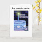 Verjaardag heksen verjaardagskaart kaart (Gele Bloem)