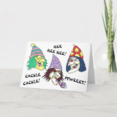 VERJAARDAG HEKSEN WENSKAART KAART (Voorkant)