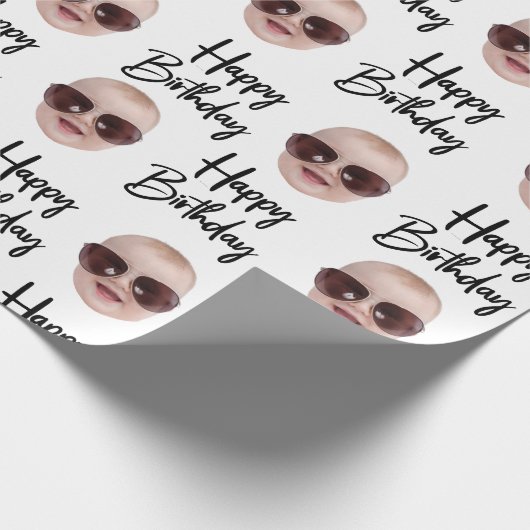 Verjaardag hem haar Grappige Kerstmis Aangepaste g Cadeaupapier (Hoek)