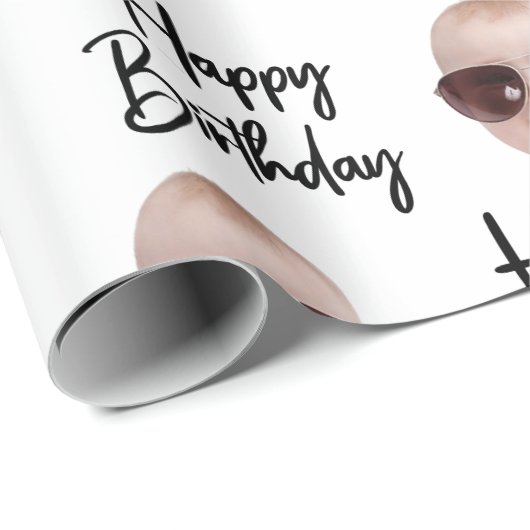 Verjaardag hem haar Grappige Kerstmis Aangepaste g Cadeaupapier (Rol Hoek)