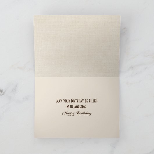 Verjaardag Herfst Fawn In Een Pompoen Patch Kaart (Binnen)