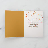 Verjaardag Herfst Hamster In Een Walnut Shell Kaart (Binnen)