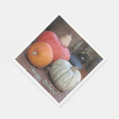 Verjaardag herfst thema servet (Hoek)