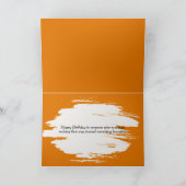 Verjaardag Herfst Woolly Beer Caterpillar Kaart (Binnen)