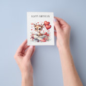 Verjaardag hertenpiloot flyer (Hand)